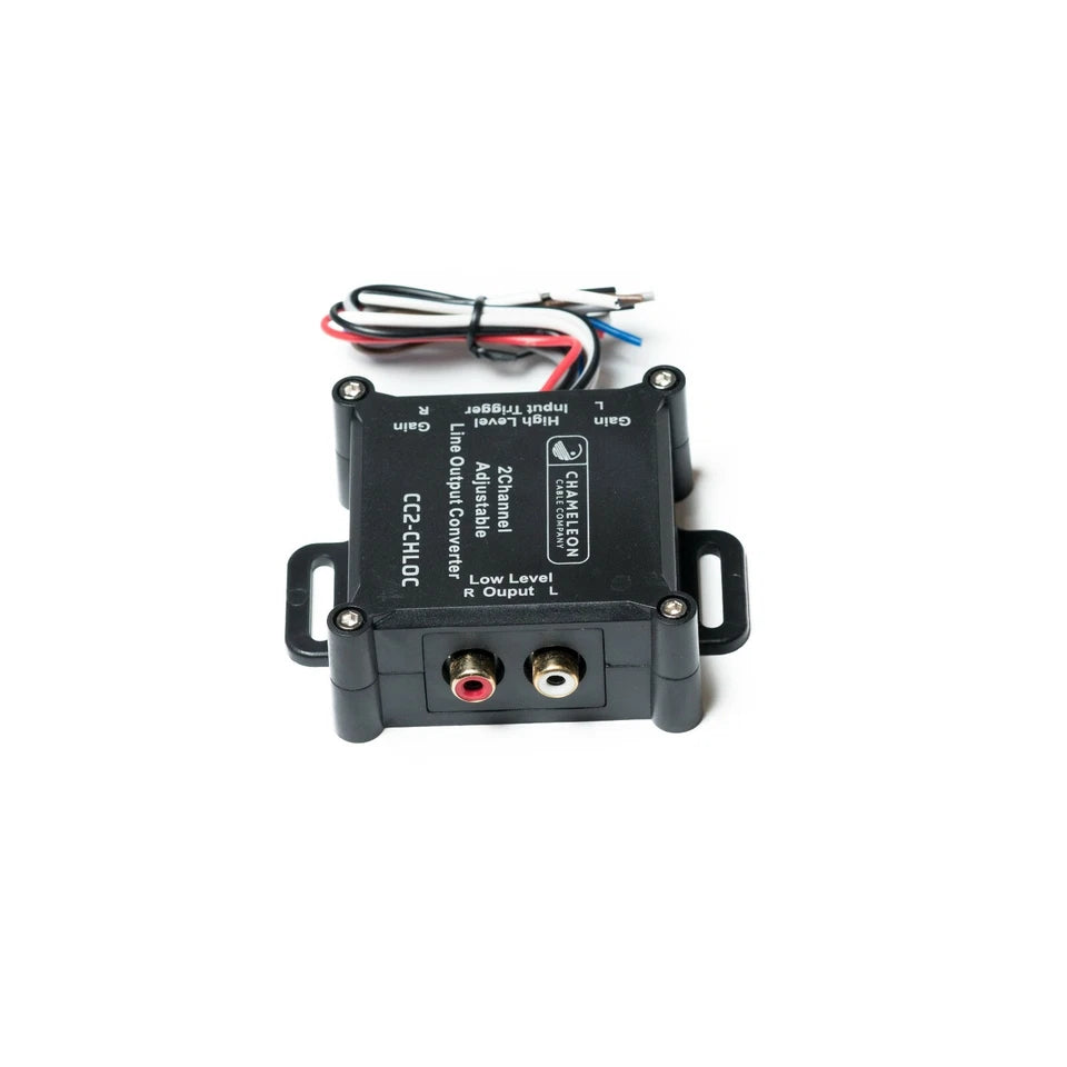 2 Channel Line Output Converter - Includes 5M 9 Core Contact Cable and Heat Shrinks