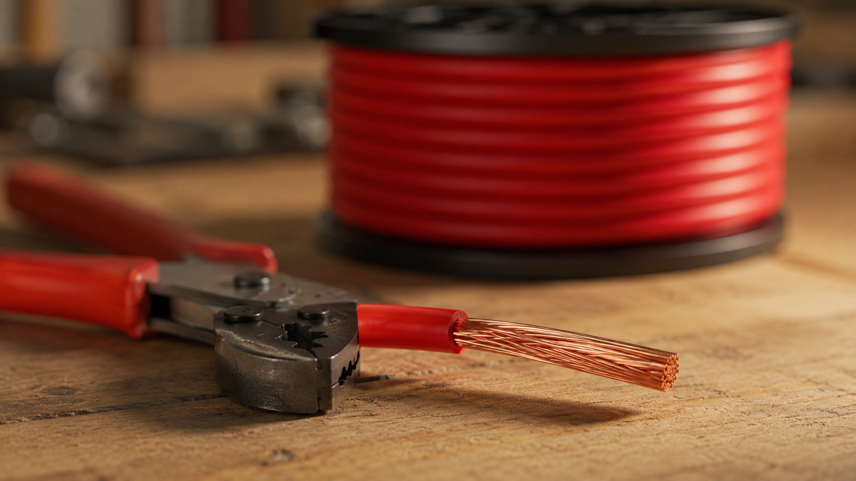 4 GAUGE OFC RED 25mm² POWER CABLE 4 AWG OXYGEN FREE COPPER PER METRE