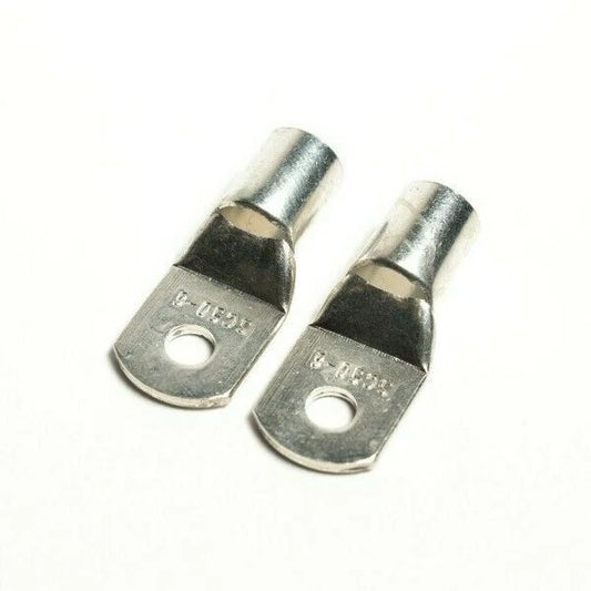25mm2 Copper Ring Terminals 4 Gauge - Solid Coated Copper, 10 Terminals