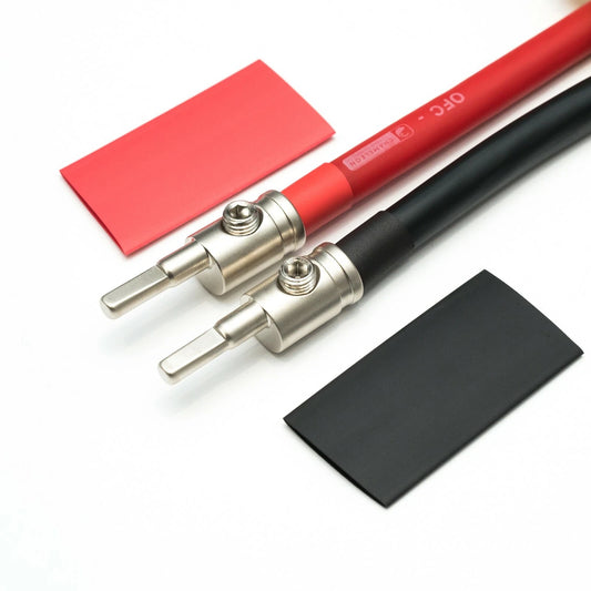2 Amplifier Power Wire Reducers 4 - 8 Gauge - Including Heat Shrink