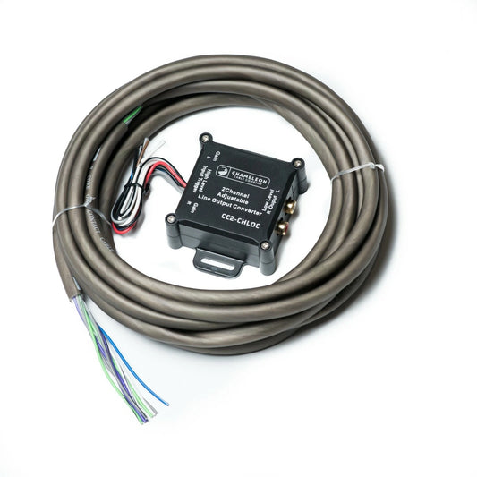 2 Channel Line Output Converter - Includes 5M 9 Core Contact Cable and Heat Shrinks