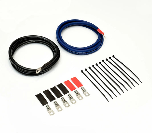 The Big 3 Kit Blue/Black 4 Gauge OFC 180A - Oxygen Free Copper Cables