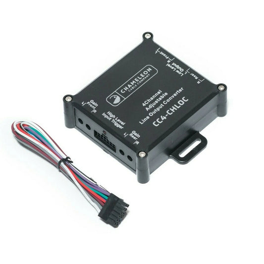 4 Channel RCA Line Output Converter - Includes Amp Turn On Adjustable Gain LOC