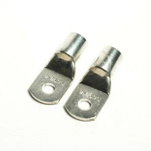 50mm2 Copper Ring Terminals 6mm Stud 0 Gauge - Solid Coated Copper, 10 Terminals