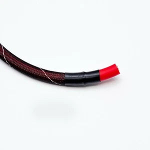 12mm Black PET Expandable Cable Sheathing 0 AWG 1/2 inch - Includes Heat Shrink