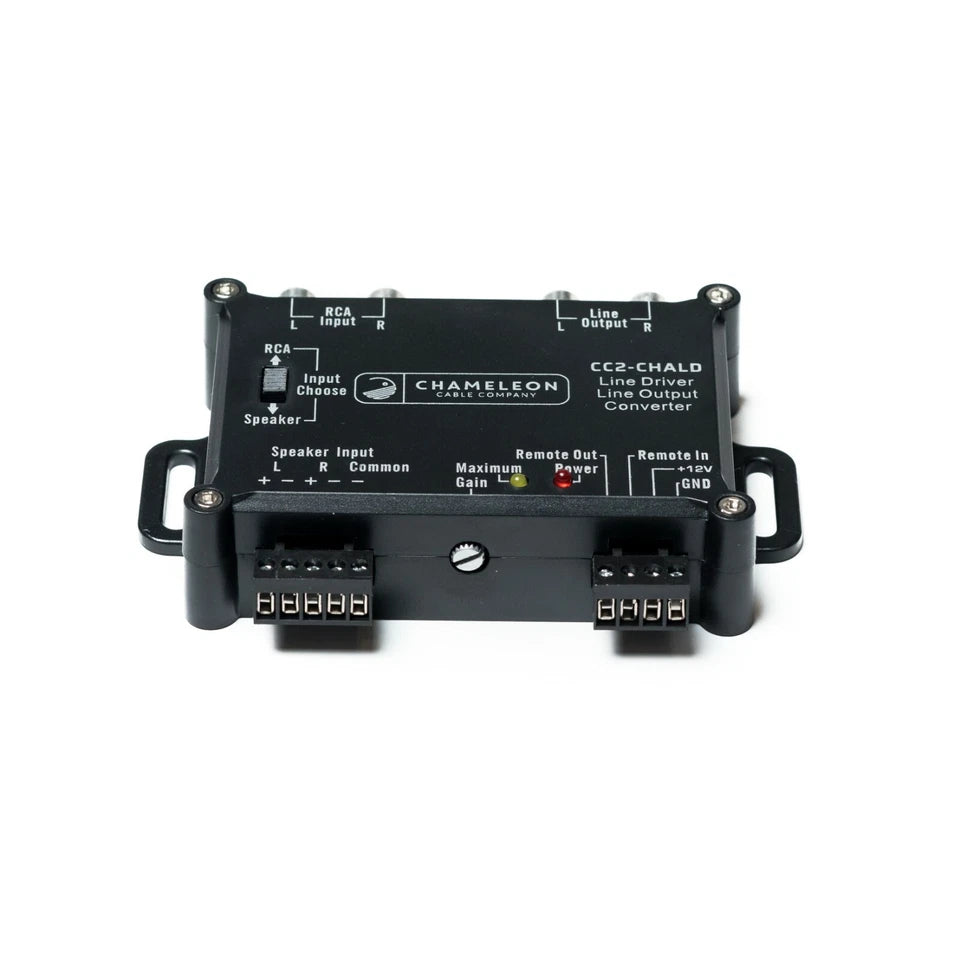2 Channel RCA Line Driver - Includes Amp Turn On and Up to 10V Adjustable Gain