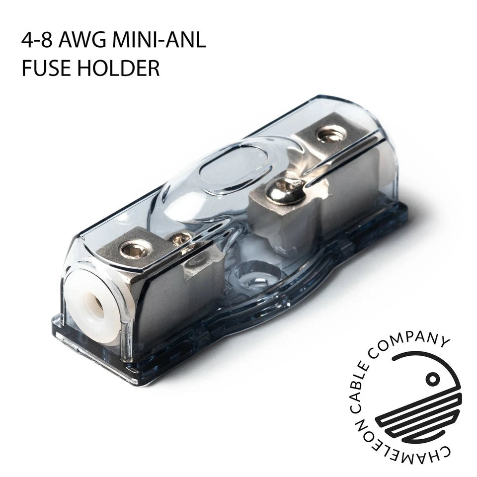 Mini-ANL Fuse Holder 4 AWG Input - Includes Reducers for 8-10 AWG Cable