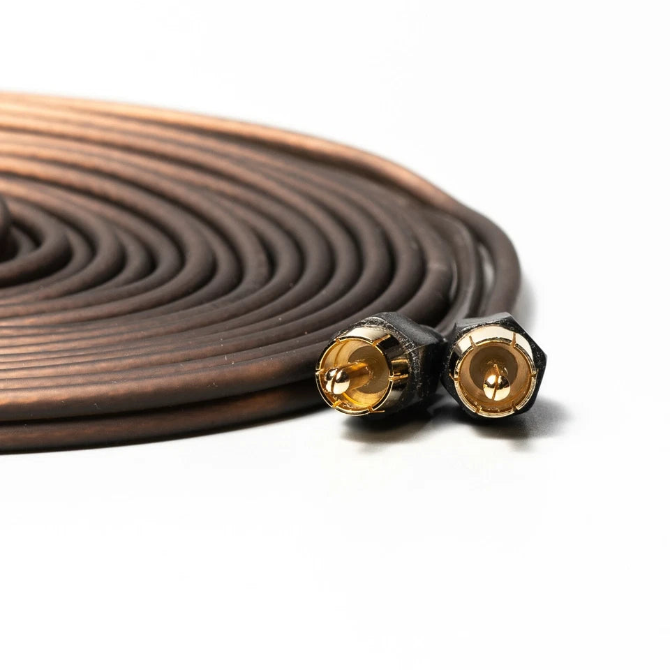 5M RCA Cable High Quality Machined Heads OFC - 5 Metres / 16.5 Feet Phono Leads
