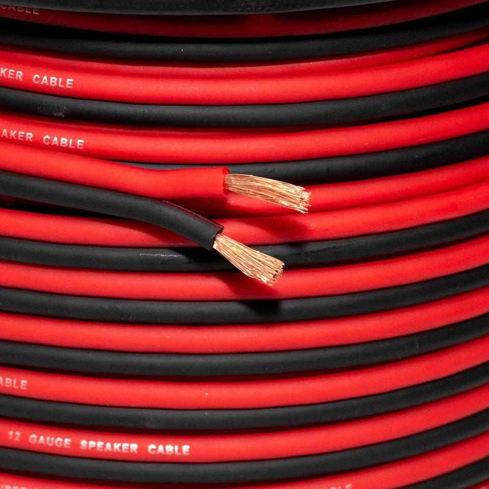 4 AWG CCA Red Amplifier Wiring Kit - 2-Channel Car Audio Kit