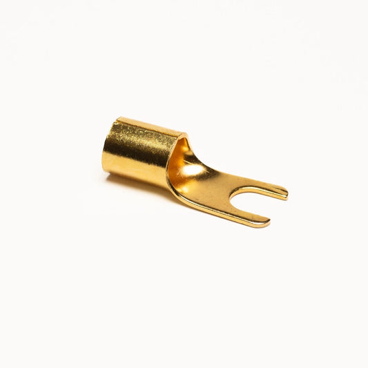 0 AWG Fork Terminals - 2 Pair, 4 Terminals, 10mm Stud