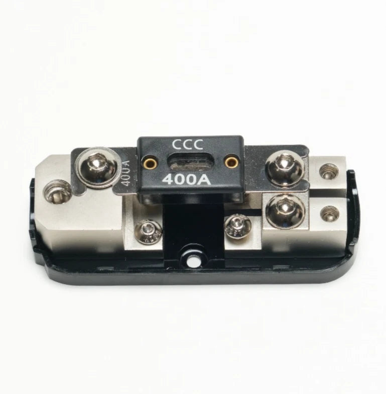 Distribution Block 1x0 AWG In to 2x4-8 AWG Out - ANL, Mini-ANL Fuses Compatible