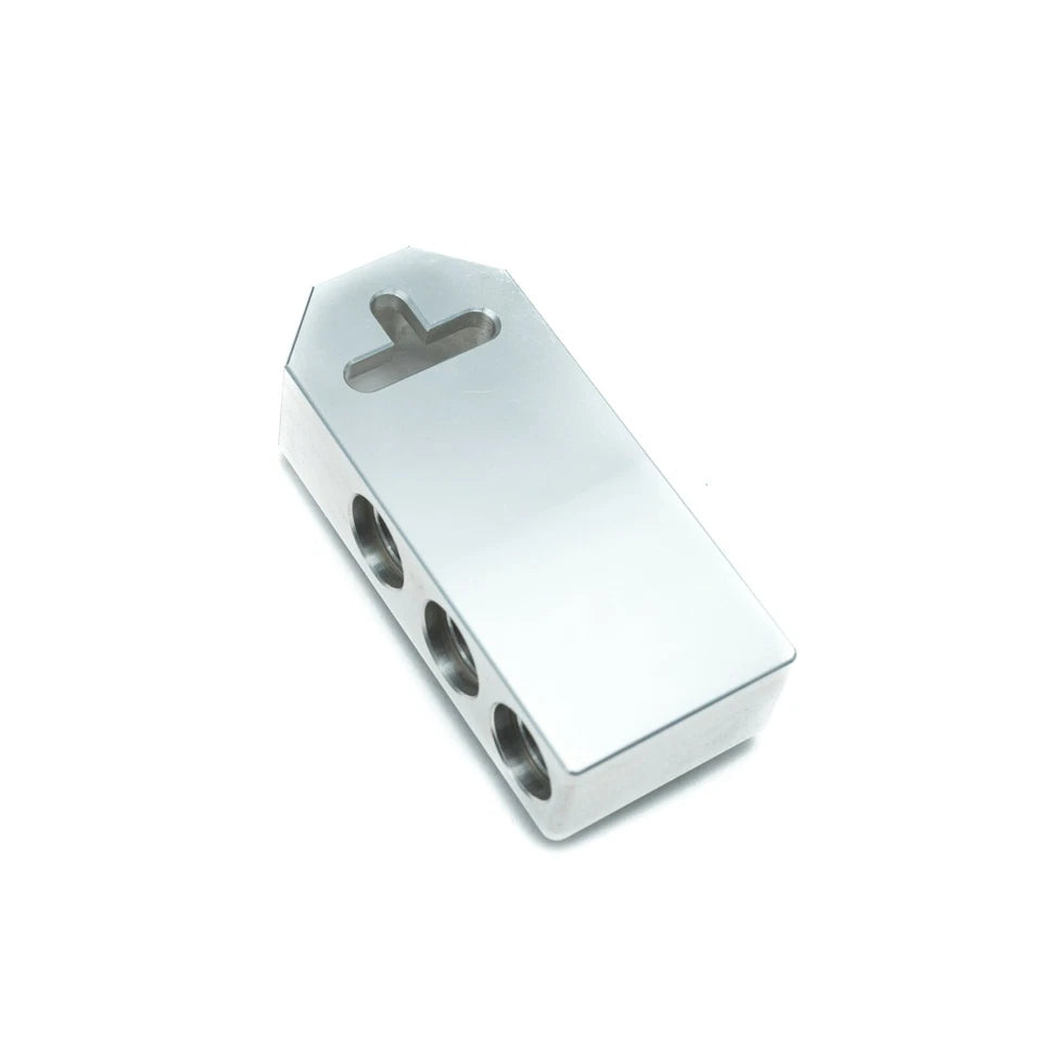 Machined Battery Terminal With 6x 0 AWG Inputs - Heavy Duty Includes Ferrules