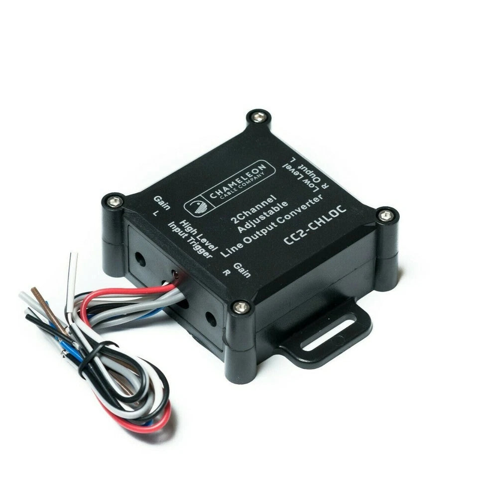 2 Channel Line Output Converter - Includes 5M 9 Core Contact Cable and Heat Shrinks
