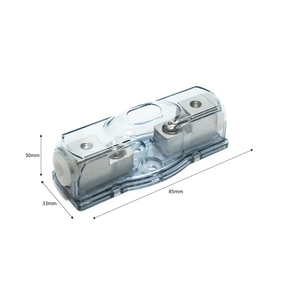 4-8 AWG Mini-ANL Amplifier Fuse Holder and Fuse Choice - 30-150 Amps