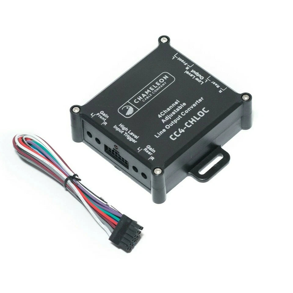 4 Channel Line Output Converter - Includes 5M 9 Core Contact Cable and Heat Shrink