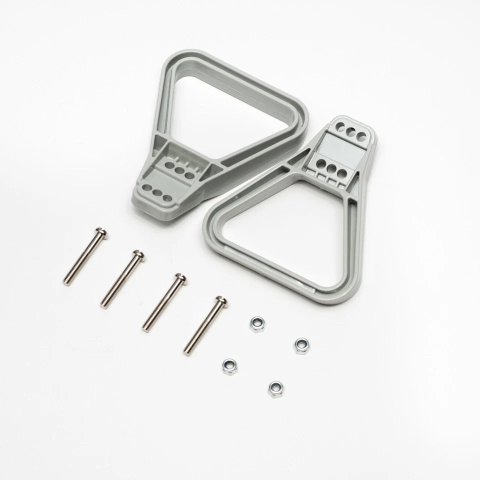 175A Powerpole Connectors 1/0 AWG Red/Grey - Inc Handles and Dust Covers