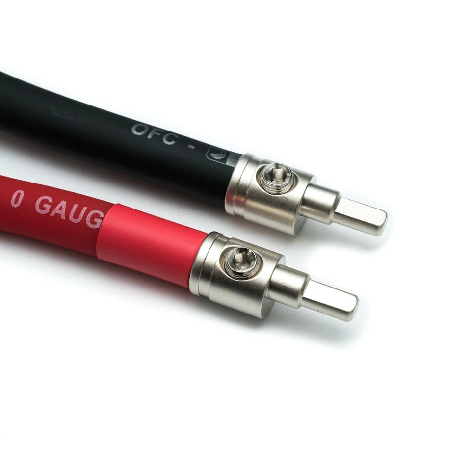 2 Amplifier Power Wire Reducers 2/0 - 4 Gauge - Including Heat Shrink