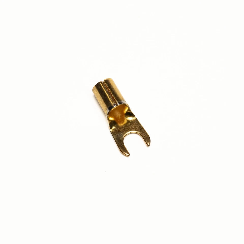 8 Gauge Fork Terminals - 5 Pair Red Black, 10 Terminals